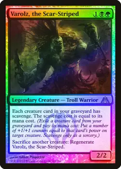 Varolz, the Scar-Striped FOIL Dragon's Maze NM Black Green Rare CARD ABUGames - Image 1