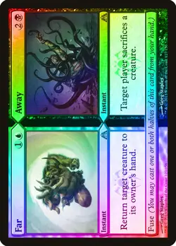 Far and Away FOIL Dragon's Maze NM Blue Black Uncommon MAGIC MTG CARD ABUGames - Image 1