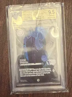 Disney Lorcana Hades Foil BGS 9.5 POP 8 Iconic Strong Subgrades Grail Card - Image 1