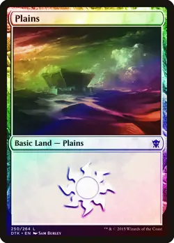 Plains (250) FOIL Dragons of Tarkir PLD Basic Land MAGIC MTG CARD ABUGames - Image 1
