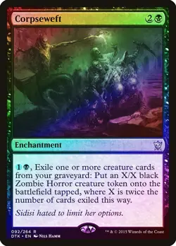 Corpseweft FOIL Dragons of Tarkir NM Black Rare MAGIC GATHERING CARD ABUGames - Image 1
