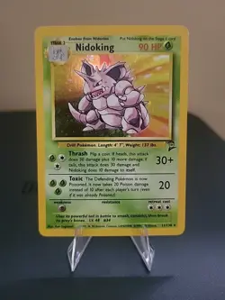 Pokemon TCG Nidoking Base Set 2 Holo Unlimited Rare Card 11/130 LP - Image 1