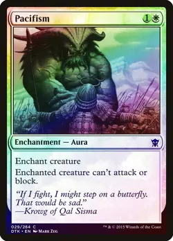 Pacifism FOIL Dragons of Tarkir NM White Common MAGIC GATHERING CARD ABUGames - Image 1