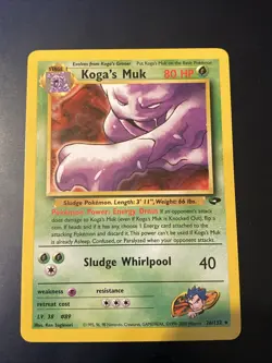 Koga's Muk 26/132 Gym Challenge Rare Pokemon Card - Image 1