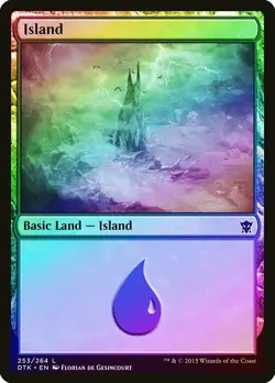 Island (253) FOIL Dragons of Tarkir NM Basic Land MAGIC MTG CARD ABUGames - Image 1