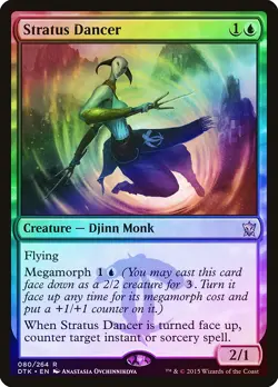 Stratus Dancer FOIL Dragons of Tarkir NM Blue Rare MAGIC MTG CARD ABUGames - Image 1