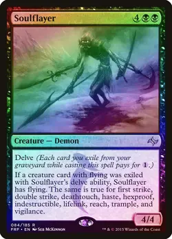 Soulflayer FOIL Fate Reforged NM Black Rare MAGIC THE GATHERING CARD ABUGames - Image 1