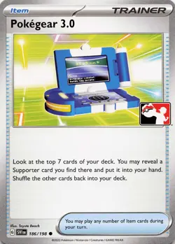 Pokemon Pokegear 3.0 Normal Prize Pack Series Cards #186/198 NM - Image 1