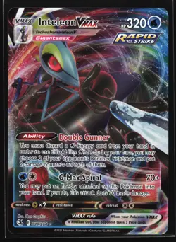 Inteleon VMAX 079/264 SWSH08: Fusion Strike Ultra Rare Pokemon Card - Image 1