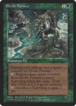 Elvish Farmer Fallen Empires HEAVILY PLD Green Rare MAGIC MTG CARD ABUGames - Image 1