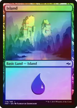 Island (178) FOIL Fate Reforged NM Basic Land MAGIC GATHERING CARD ABUGames - Image 1