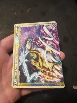 Raikou & Suicune Legend 92/95 Unleashed Holo Card Top DMG - Image 1