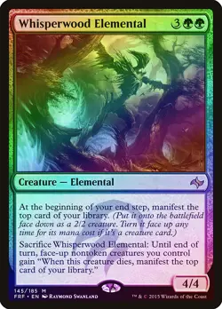 Whisperwood Elemental FOIL Fate Reforged PLD Green Mythic Rare CARD ABUGames - Image 1
