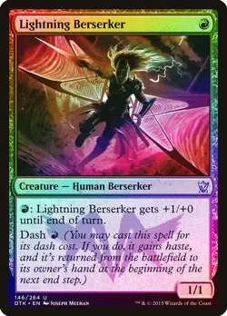 Lightning Berserker FOIL Dragons of Tarkir NM Red Uncommon MAGIC CARD ABUGames - Image 1