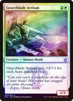 Graceblade Artisan FOIL Dragons of Tarkir NM White Uncommon MTG CARD ABUGames - Image 1