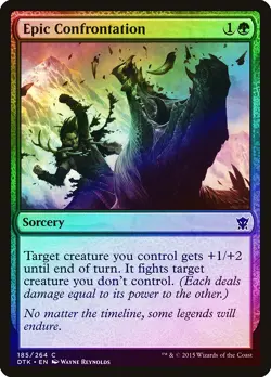 Epic Confrontation FOIL Dragons of Tarkir NM Green Common MAGIC CARD ABUGames - Image 1