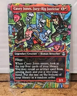 Casey Jones, Jury-Rig Justiciar Borderless - TMNT Ninja Turtles - MTG - Image 1