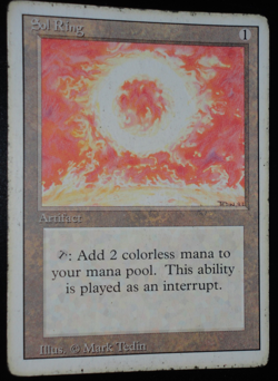 Sol Ring Revised MP Moderately Played MTG Magic the Gathering - Image 1