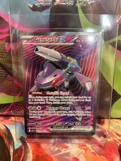 2025 Pokemon BLK EN Black Bolt Genesect ex #161/086 Ultra Rare Full Art Holo - Image 1