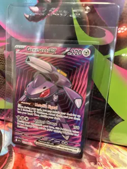 2025 Pokemon BLK EN Black Bolt Genesect ex #161/086 Ultra Rare Full Art Holo - Image 2