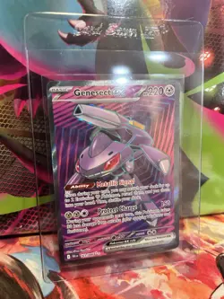 2025 Pokemon BLK EN Black Bolt Genesect ex #161/086 Ultra Rare Full Art Holo - Image 3