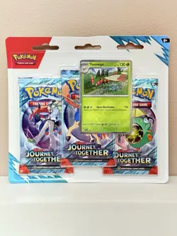 Pokemon Journey Together SV09 3-Pack Sealed Blister Pack—Yanmega Promo (B) - Image 1
