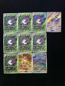 2025 Pokemon TCG S-Chinese Arbok Miltank Gloom AR Holo Full Art Lot*10 AM11 - Image 1