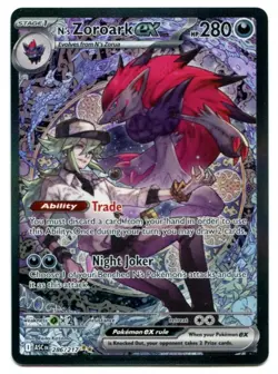 Pokemon TCG N's Zoroark Ex SIR 286/217 Ascended Heroes English NM - Image 1