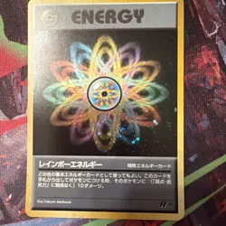 Pokemon Rainbow Energy Holo Rare Rocket Gang Japanese LP - Image 1