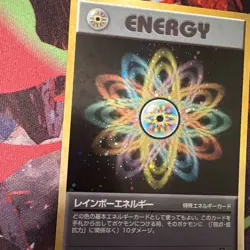 Pokemon Rainbow Energy Holo Rare Rocket Gang Japanese LP - Image 3