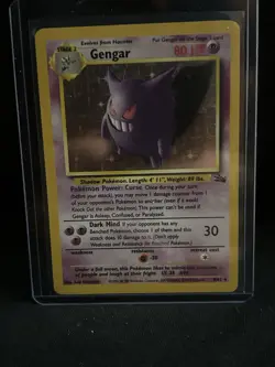 Pokemon Fossil Gengar 5/62 Holo Rare Unlimited 1999 WOTC Keiji Kinebuchi Vintage - Image 1