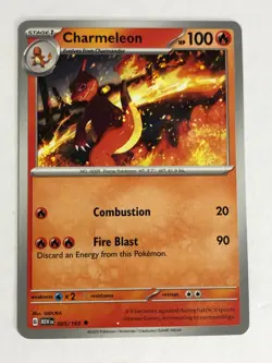 Pokemon TCG 151 Printer Hickey Error Charmeleon 005/165 Near Mint - Image 1