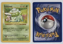 Bulbasaur Shadowless Pokemon Base Set #44 1999 - Image 3