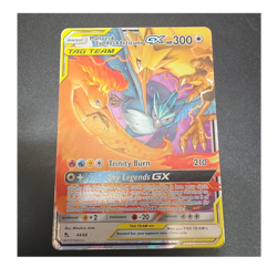 Pokemon TCG Moltres & Zapdos & Articuno GX Full Art Holo Ultra Rare 44/68 300 HP - Image 1