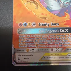 Pokemon TCG Moltres & Zapdos & Articuno GX Full Art Holo Ultra Rare 44/68 300 HP - Image 2