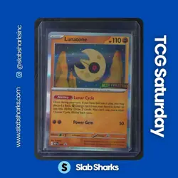2025 POKEMON MEP BLACK STAR PROMO PRERELEASE #004 LUNATONE - Image 1
