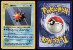 Starmie 64/102 1st Edition Common Base Set Shadowless Pokemon English NM - Image 3