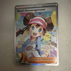 Pokemon Rosa's Encouragement 123/088 Trainer Full Art Holo 2019 English - Image 1