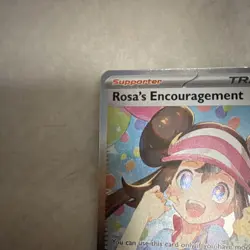 Pokemon Rosa's Encouragement 123/088 Trainer Full Art Holo 2019 English - Image 4