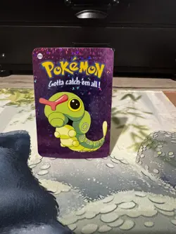 Caterpie #010 - Vintage Vending Machine Prism Sticker 2000 - Pokemon - Image 1