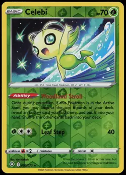 Celebi 003/072 Shining Fates Reverse Holo Pokemon TCG - Image 1