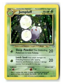 Jumpluff 7/111 Holo Rare Neo Genesis Pokemon Unlimited Holo Near Mint - Image 1