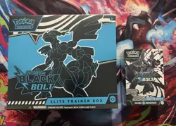 Pokemon TCG S&V Black Bolt Elite Trainer Box ETB & Booster Bundle - Image 1