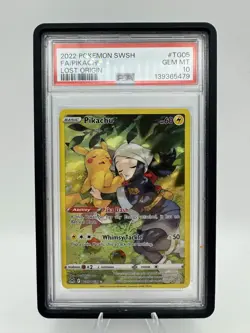 Pokemon Pikachu Lost Origin Trainer Gallery Full Art #TG05 PSA 10 Gem Mint - Image 1