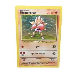 Pokemon WOTC Hitmonchan 7/102 Base Set Holofoil Rare - Image 1