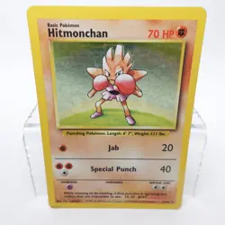 Pokemon WOTC Hitmonchan 7/102 Base Set Holofoil Rare - Image 2