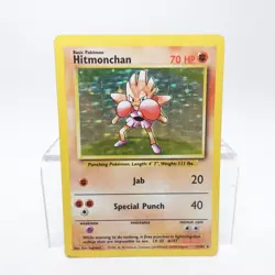 Pokemon WOTC Hitmonchan 7/102 Base Set Holofoil Rare - Image 3