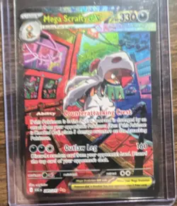 Pokemon Mega Scrafty EX 85/162 BREAKthrough Ultra Rare Full Art Holo 2015 EN - Image 1