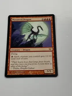 MTG - 1x Moonveil Dragon - Dark Ascension - NM - Red - Mythic - Magic #99 - Image 4