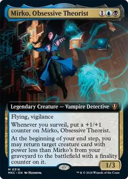 MTG - Mirko, Obsessive Theorist - Extended - Karlov Manor - Magic the Gathering - Image 1